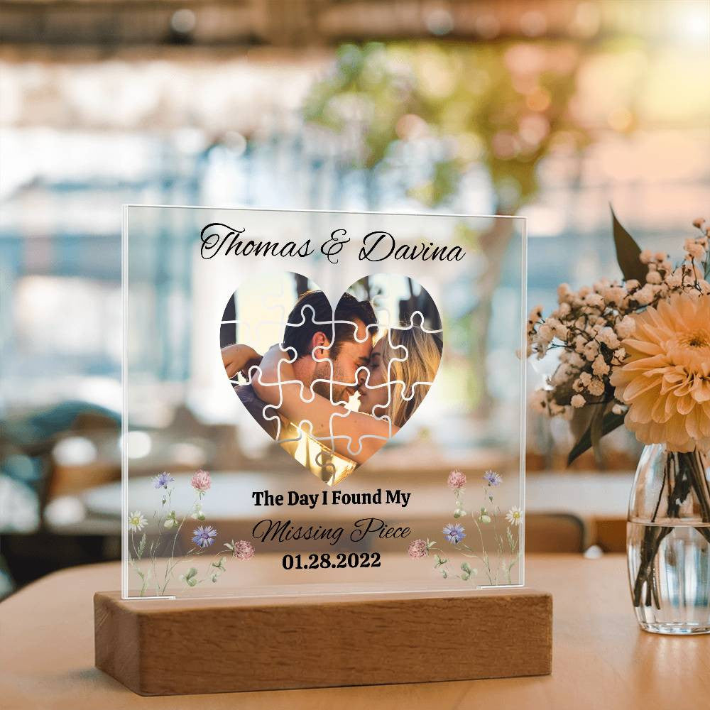 Personalized Valentine's Acrylic Plaque - Unique Gift for Loved Ones