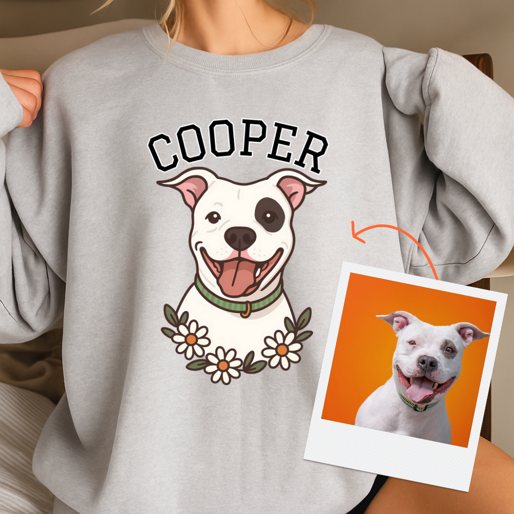 "Personalized Pet Sweatshirt-Custom Name & Color