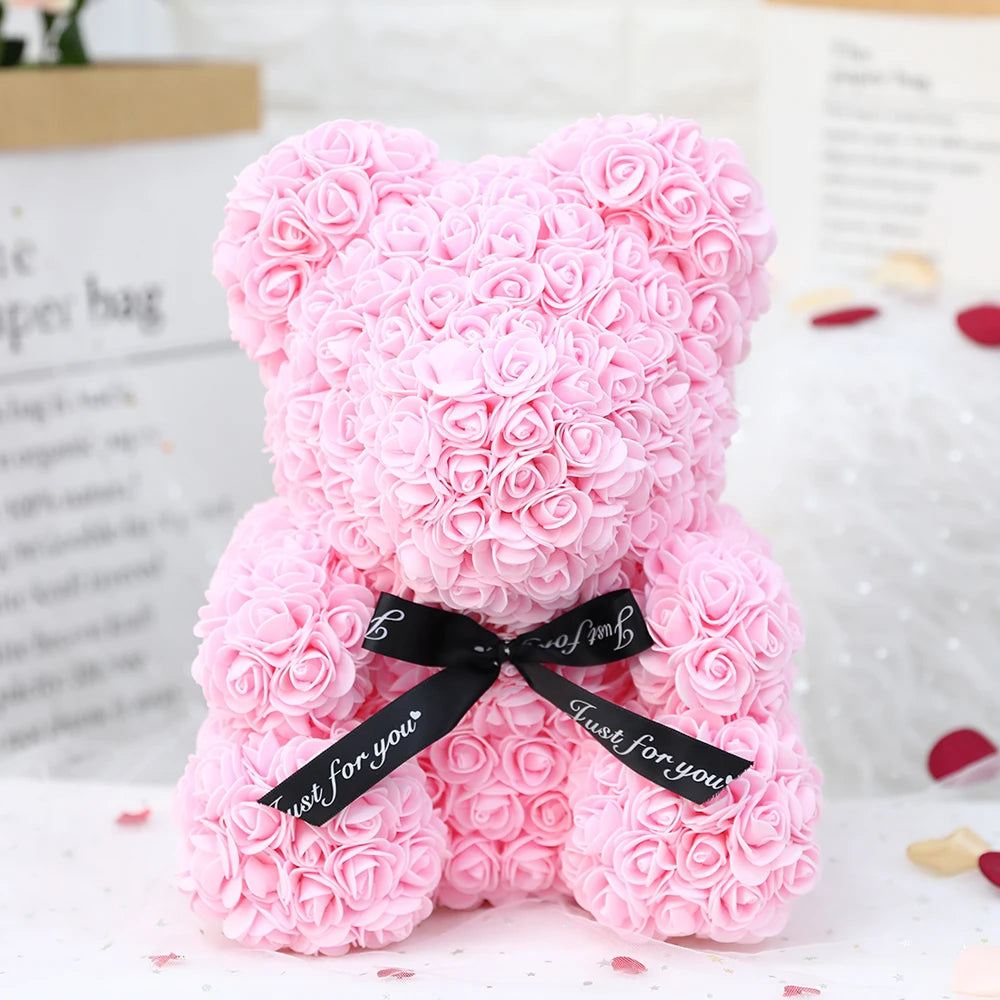 Cherished Embrace Rose Bear