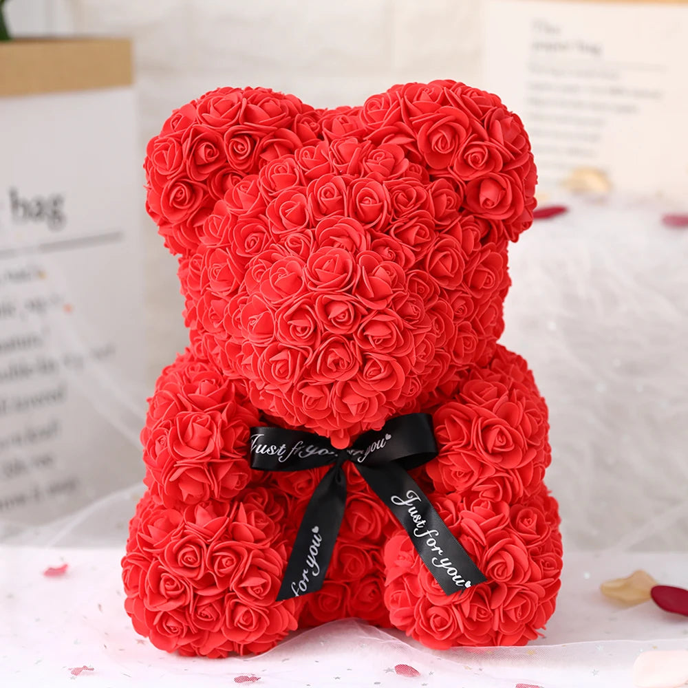 Cherished Embrace Rose Bear