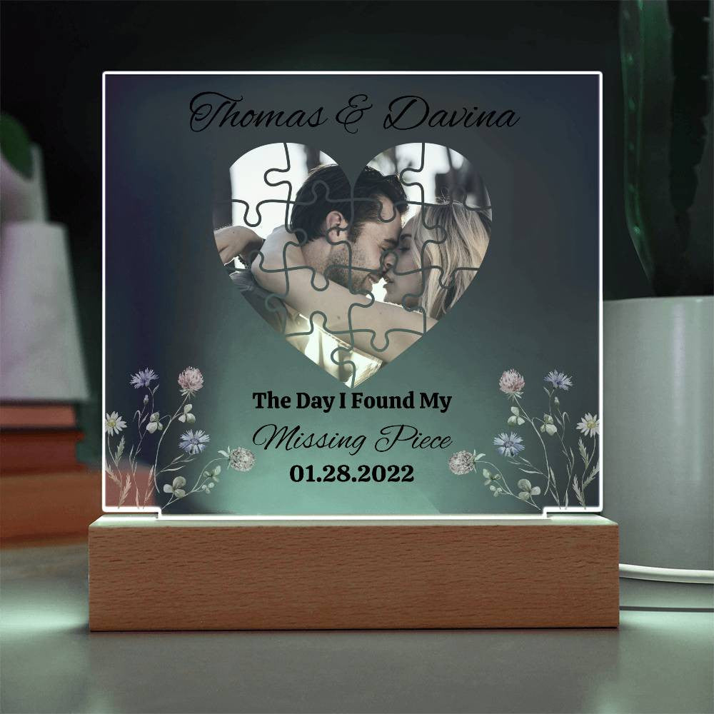 Personalized Valentine's Acrylic Plaque - Unique Gift for Loved Ones