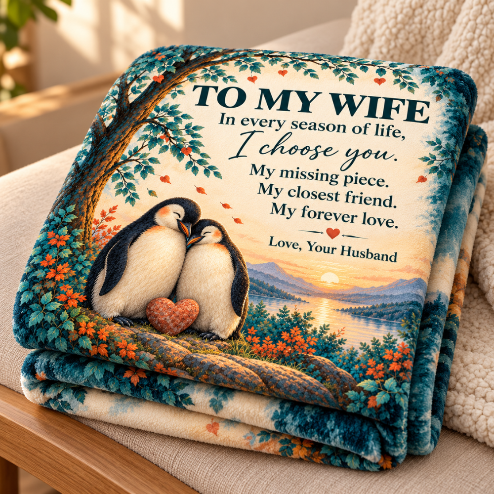 To My Wife Blanket – Romantic Plush Fleece Gift from Husband