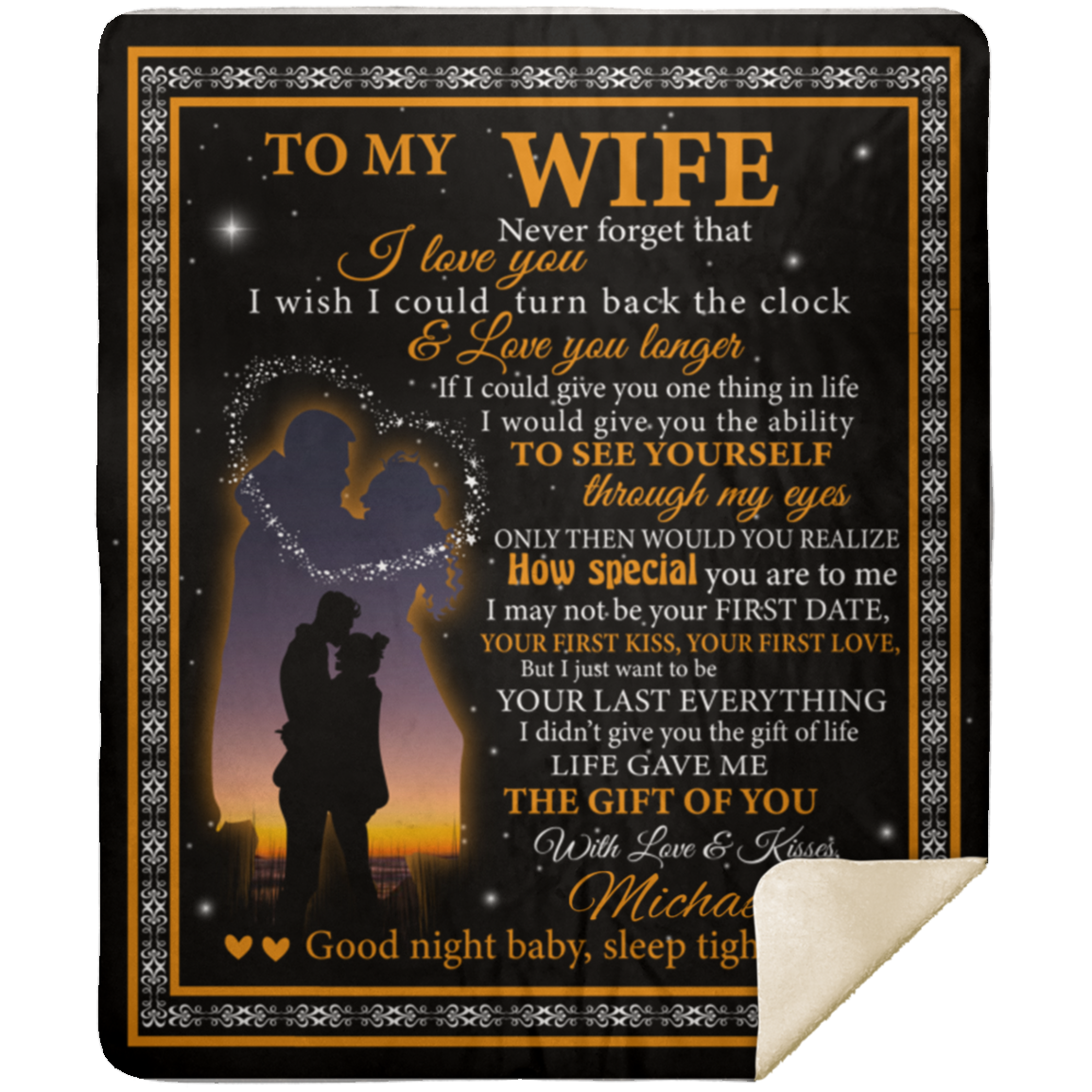 To My Wife Blanket | Husband - Personalized