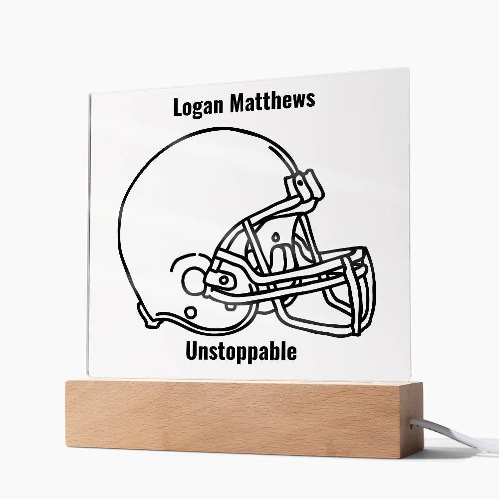 Gridiron Glory Acrylic Plaque - Personalized