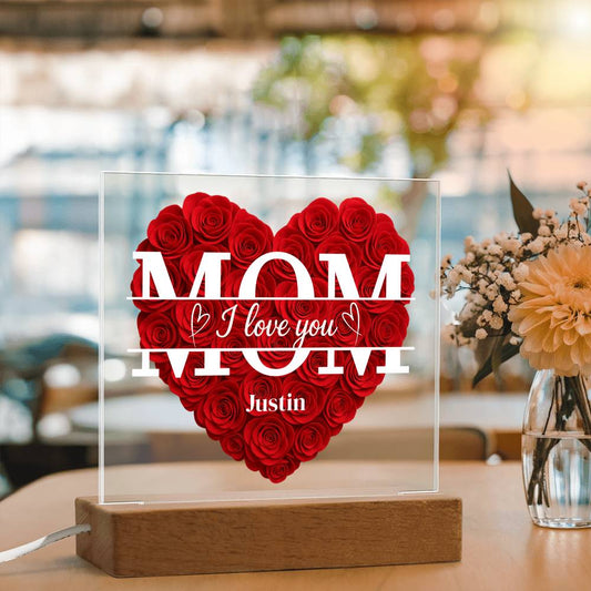MOM Personalized Acrylic Square Plaque