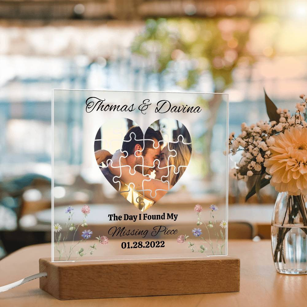 Personalized Valentine's Acrylic Plaque - Unique Gift for Loved Ones