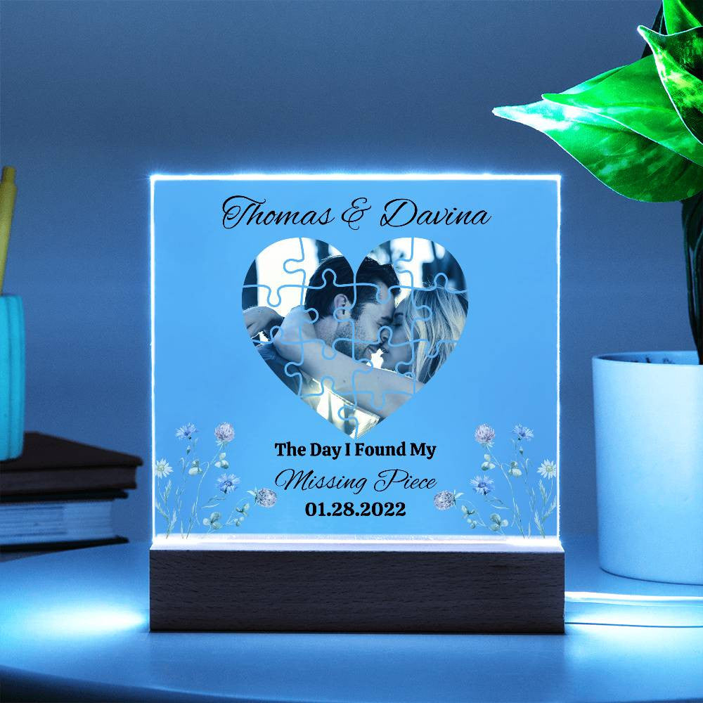 Personalized Valentine's Acrylic Plaque - Unique Gift for Loved Ones