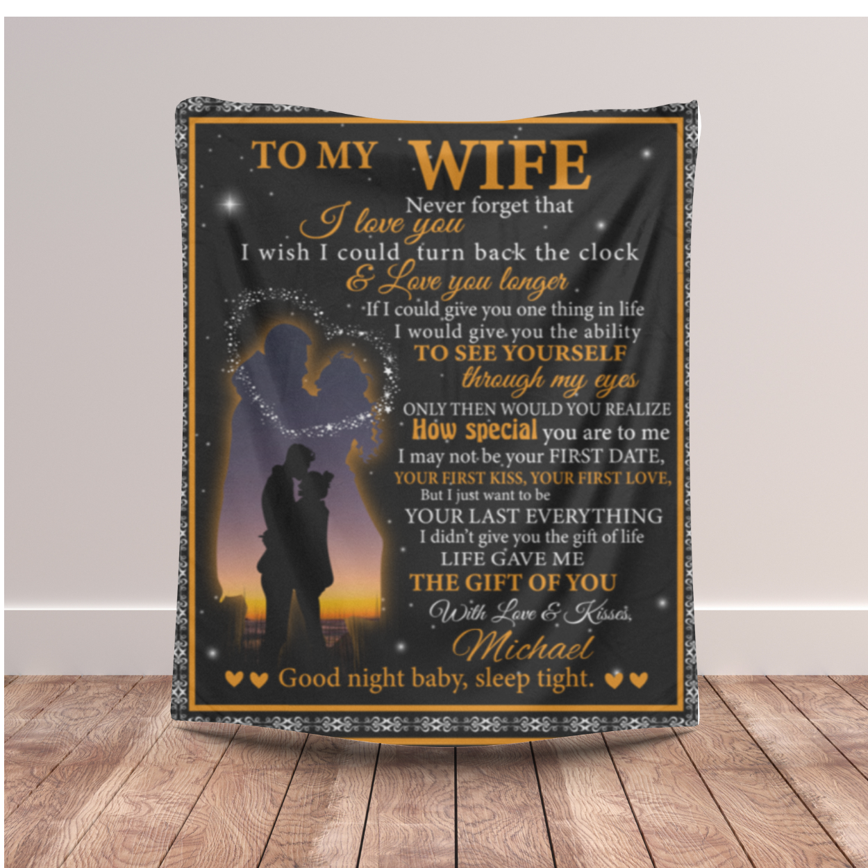 To My Wife Blanket | Husband - Personalized