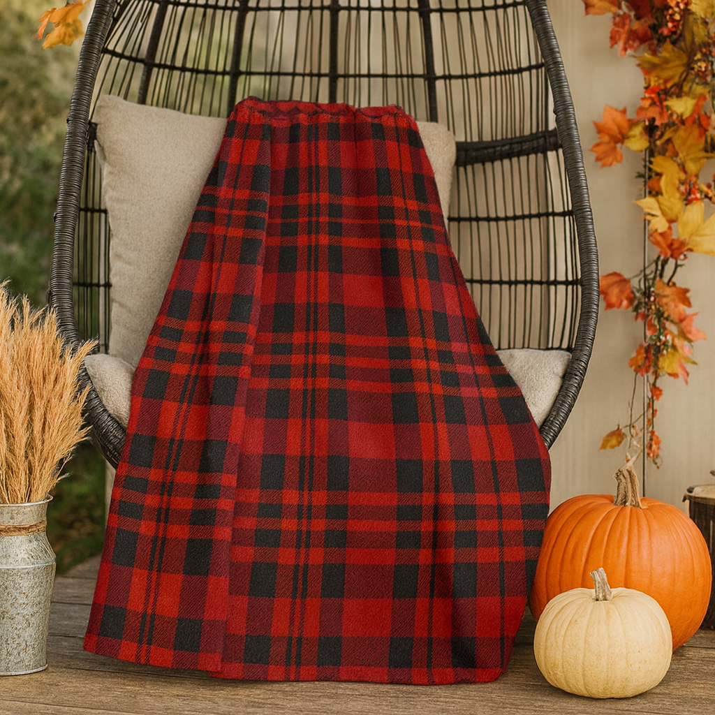 Cozy Plaid Blanket - Luxurious Silky Soft Throw Blanket