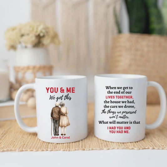 Personalized Soulmate Gift | Old Couple | Mug