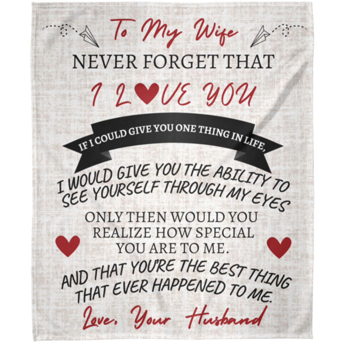 To My Wife - Blanket | Best Thing that Ever Happened to Me