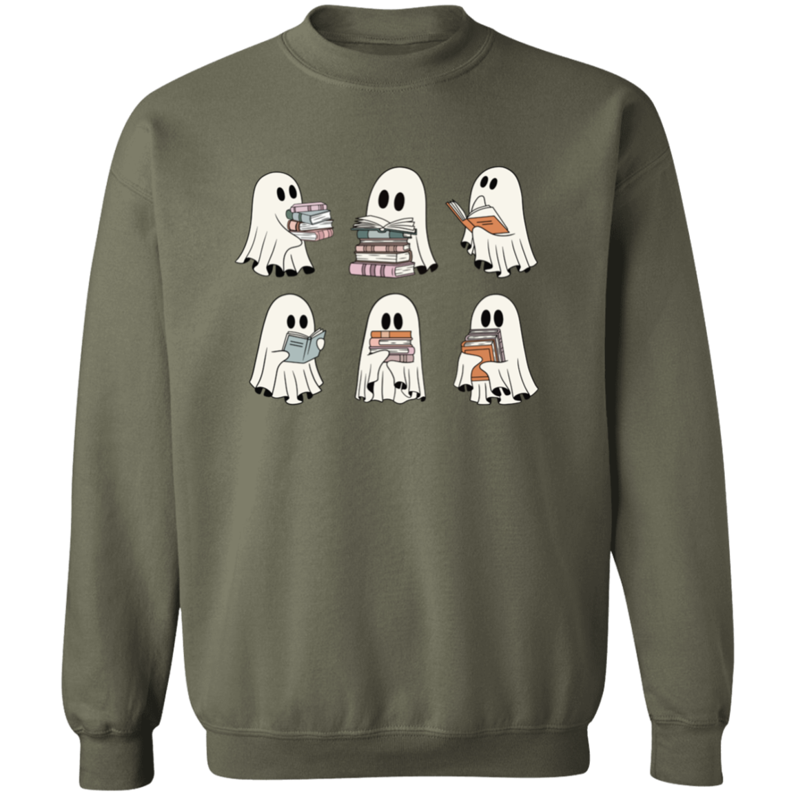 Book Ghosts - Crewneck Pullover Sweatshirt