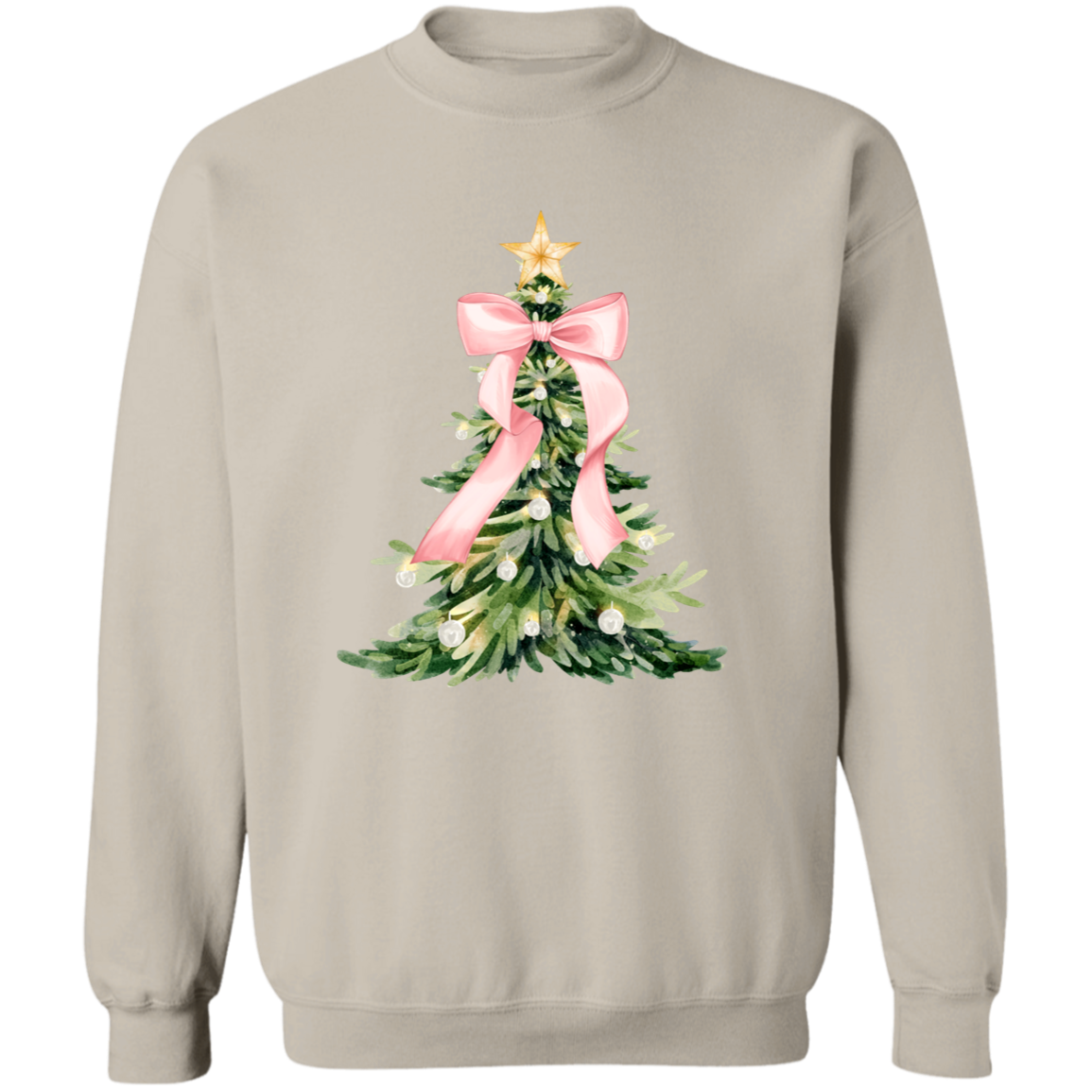 Pink Christmas Bow T-Shirt | Sweatshirt