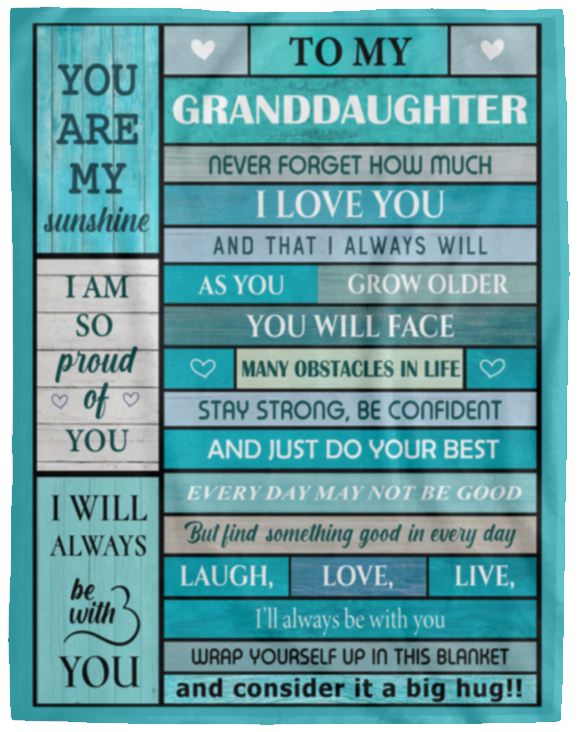 Granddaughter You Are My Sunshine - Blanket