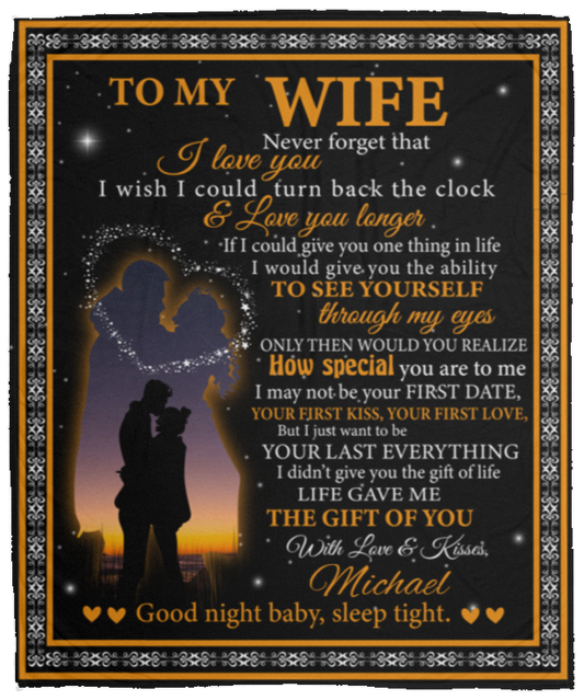 To My Wife Blanket | Husband - Personalized