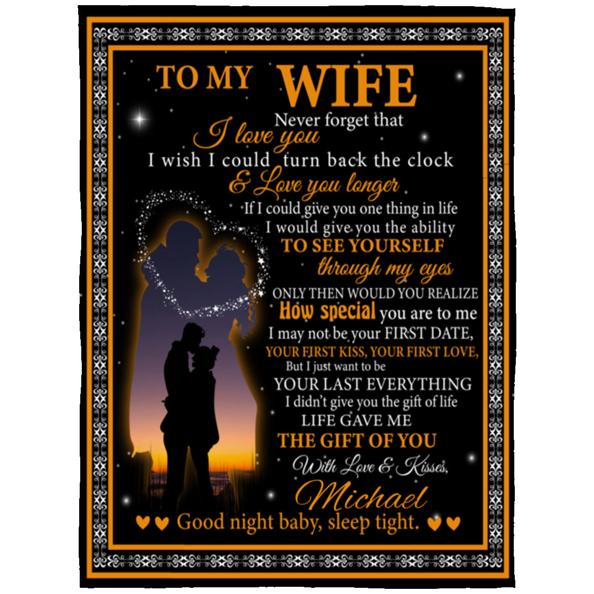 To My Wife Blanket | Husband - Personalized