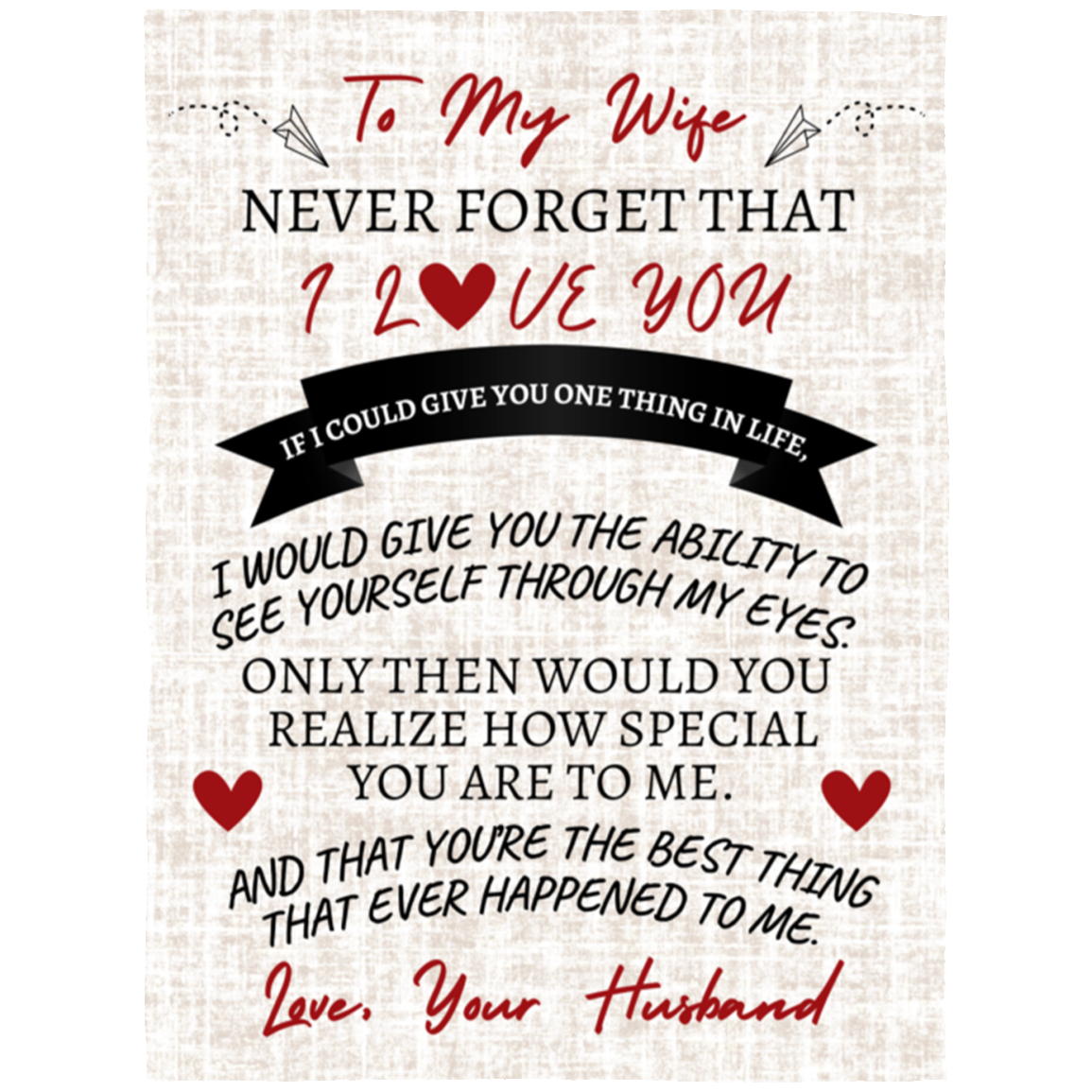 To My Wife - Blanket | Best Thing that Ever Happened to Me