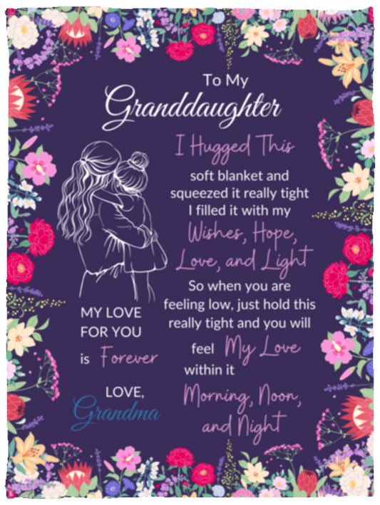 Granddaughter Sweet Words Blanket