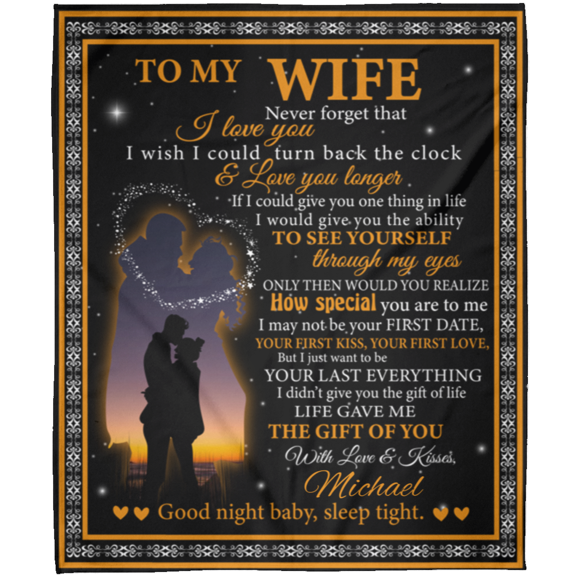 To My Wife Blanket | Husband - Personalized