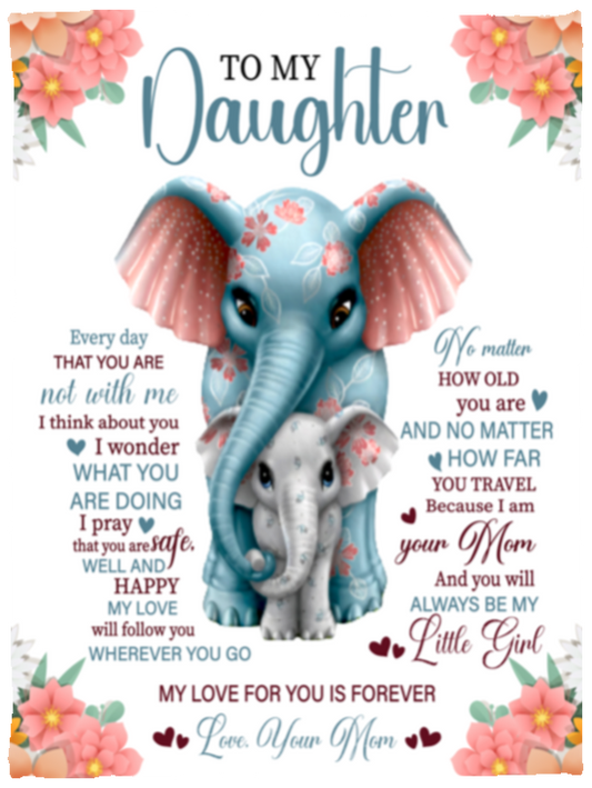 To My Daughter Blanket | Mom