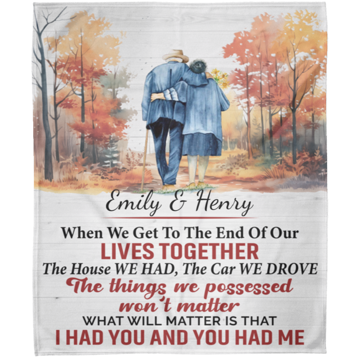 Our Lives Together Blanket | Personalized