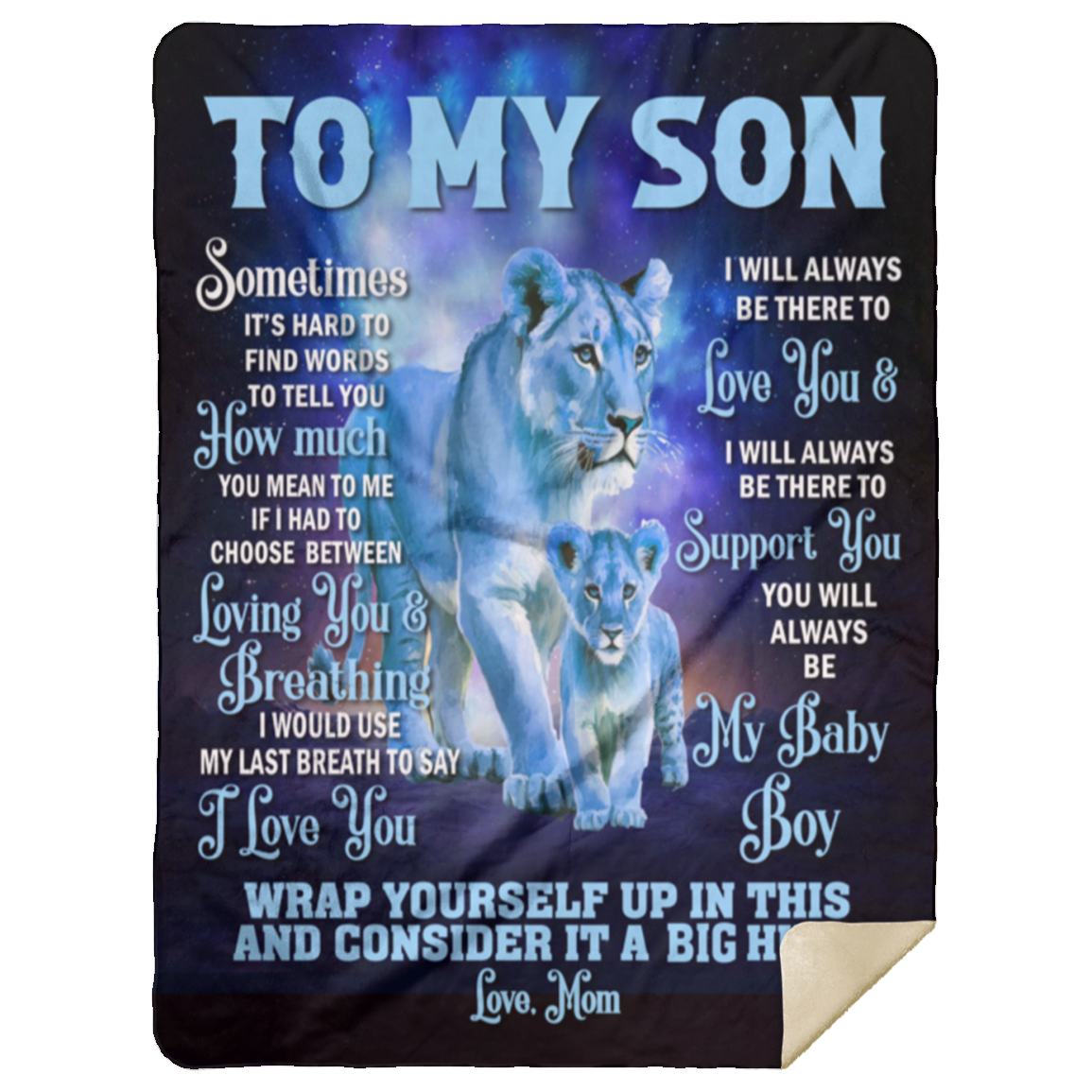 To My Son Blanket - I Will Always Love You