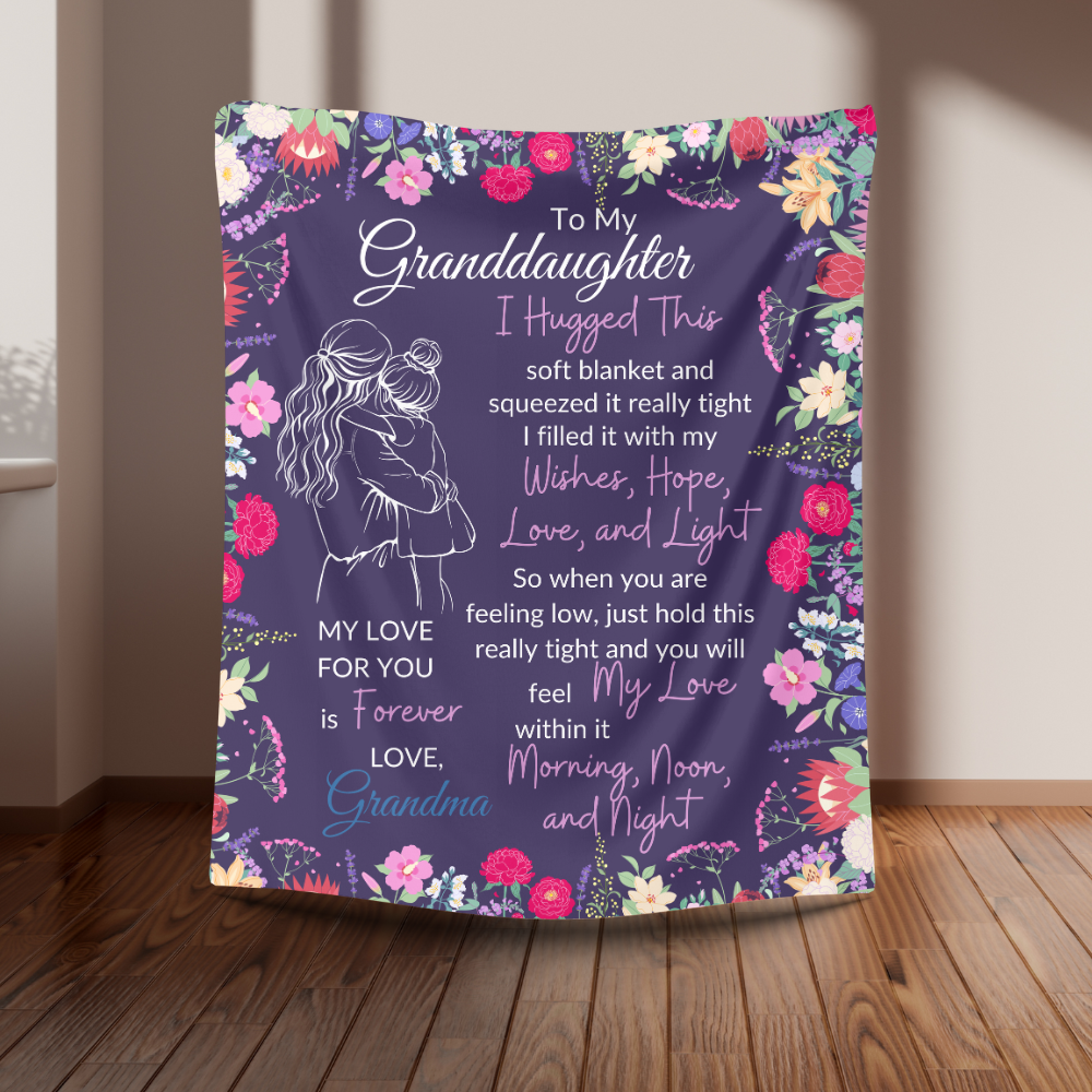 Granddaughter Sweet Words Blanket