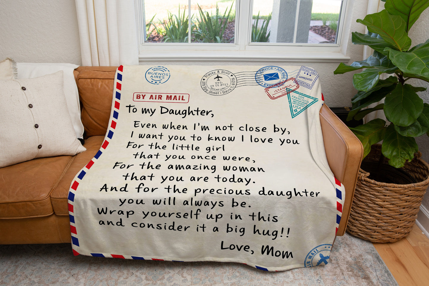 To My Daughter from Mom - Blanket