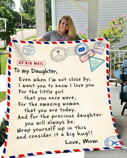 To My Daughter from Mom - Blanket