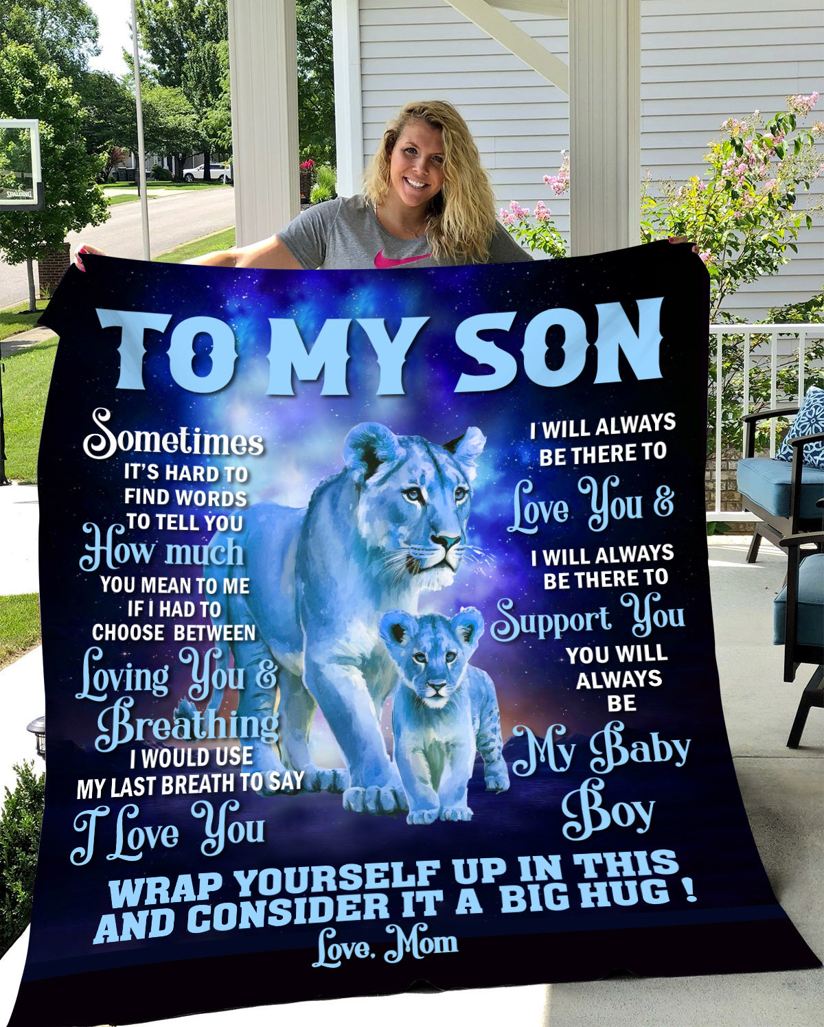 To My Son Blanket - I Will Always Love You