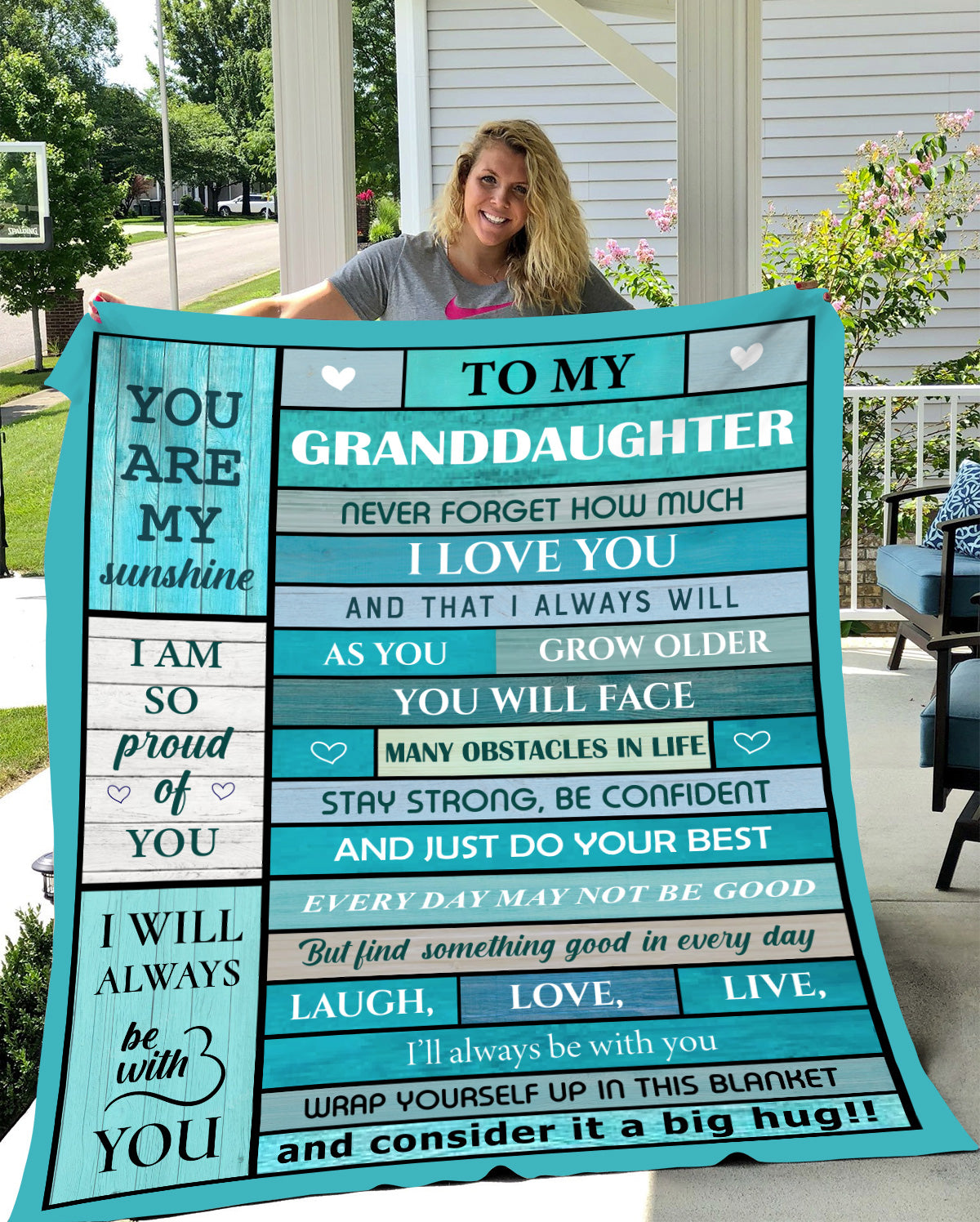 Granddaughter You Are My Sunshine - Blanket