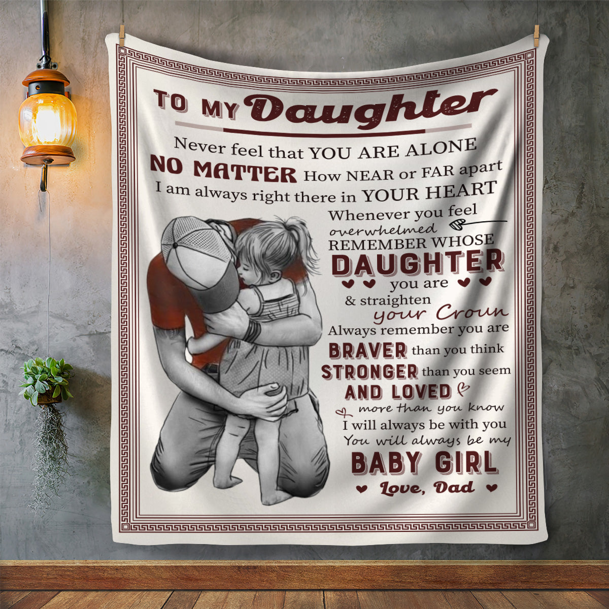 To My Daughter Love, Dad - Blanket