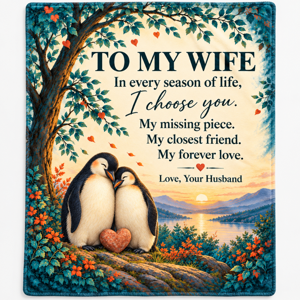 To My Wife Blanket – Romantic Plush Fleece Gift from Husband