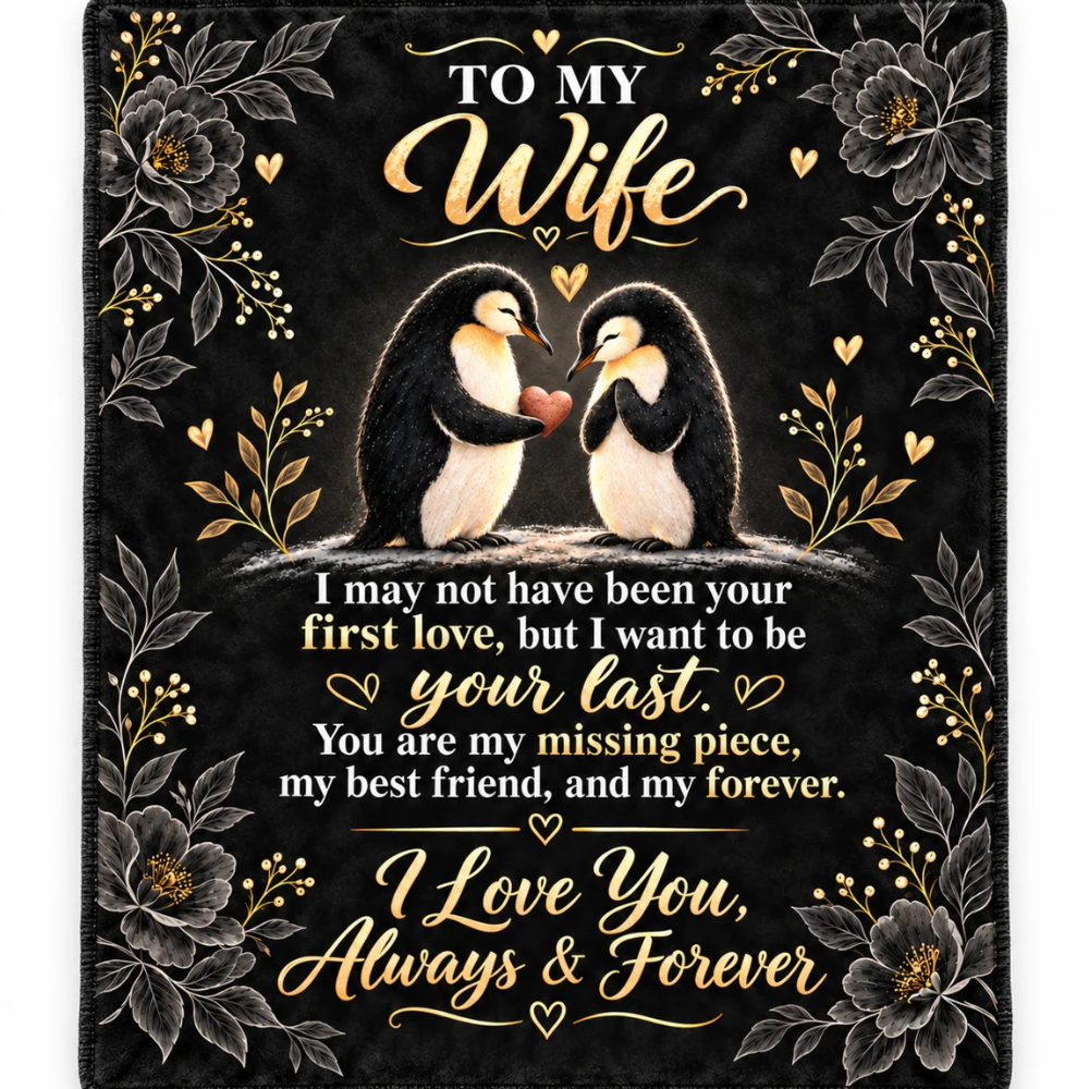 To My Wife Blanket – Romantic Plush Fleece Gift from Husband
