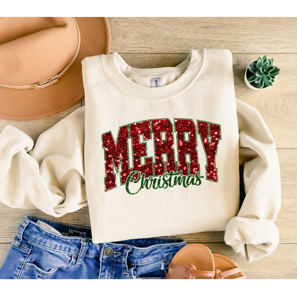 Merry Christmas Pullover Sweatshirt