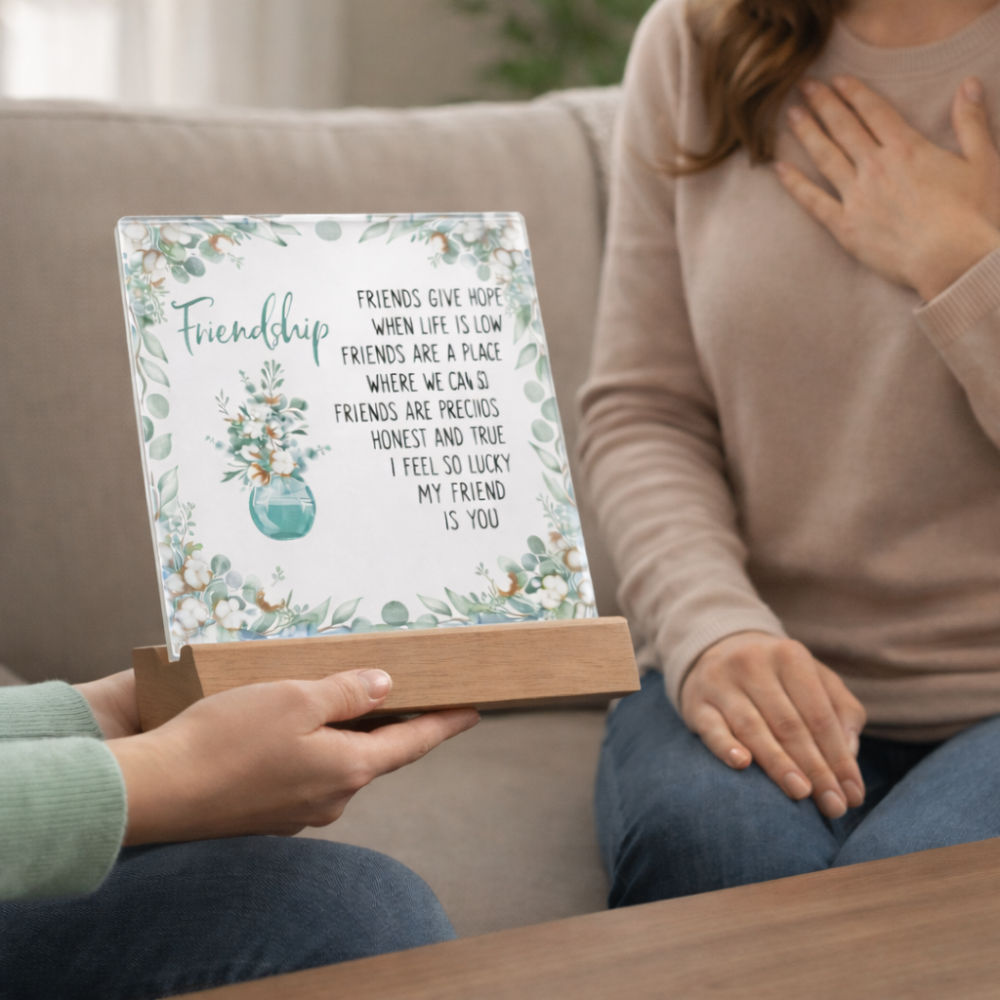Friendship Gift Acrylic Plaque - Personalized Best Friend Keepsake