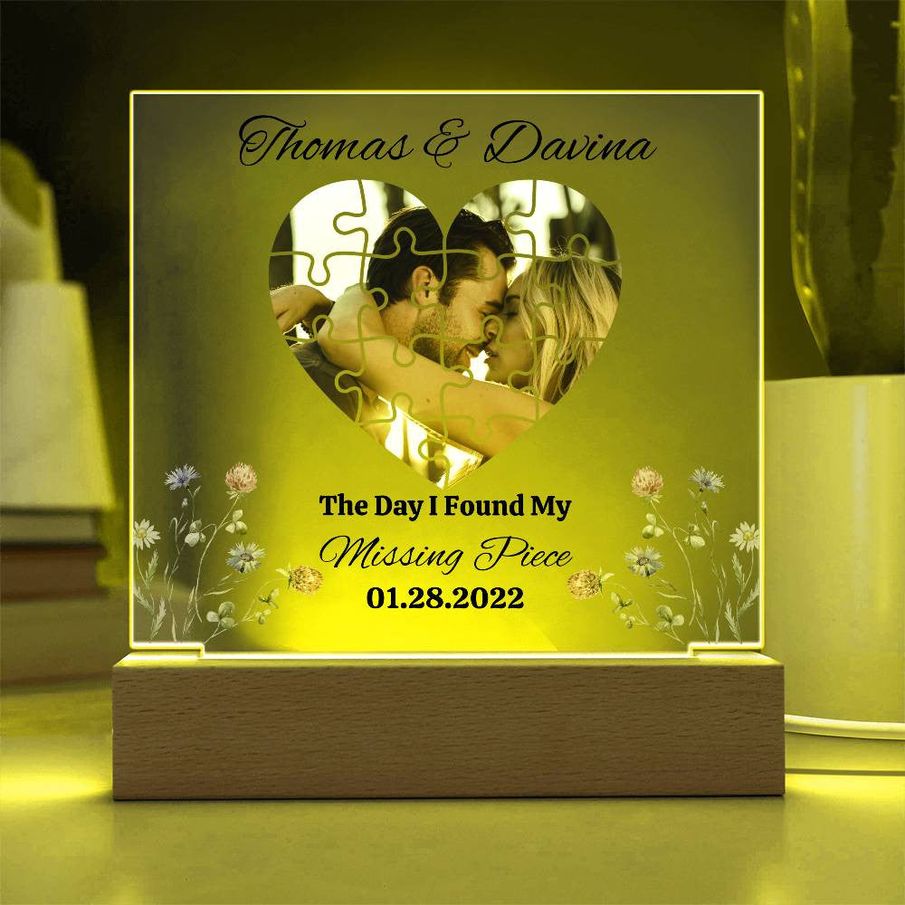 Personalized Valentine's Acrylic Plaque - Unique Gift for Loved Ones