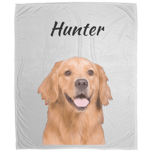 "Custom Pet Blanket - Personalized Photo Blanket for Dog & Cat Lovers"