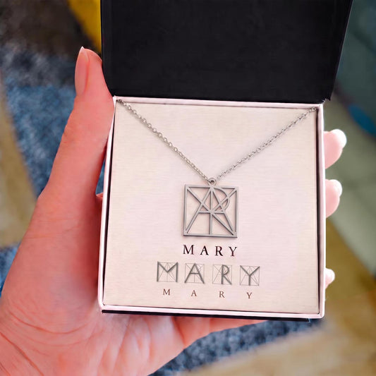Personalized Name Monogram Necklace — A Gift for Your Daughter