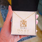 Personalized Name Monogram Necklace — A Gift for Your Daughter