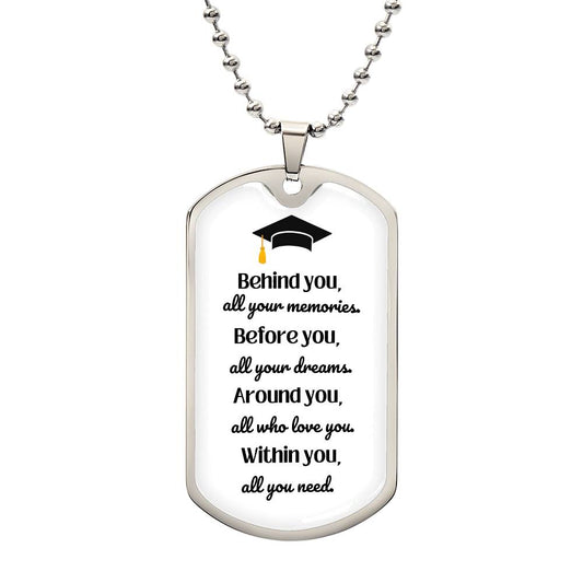 All Your Memories | Graduation Necklace Tag - Dog Tag