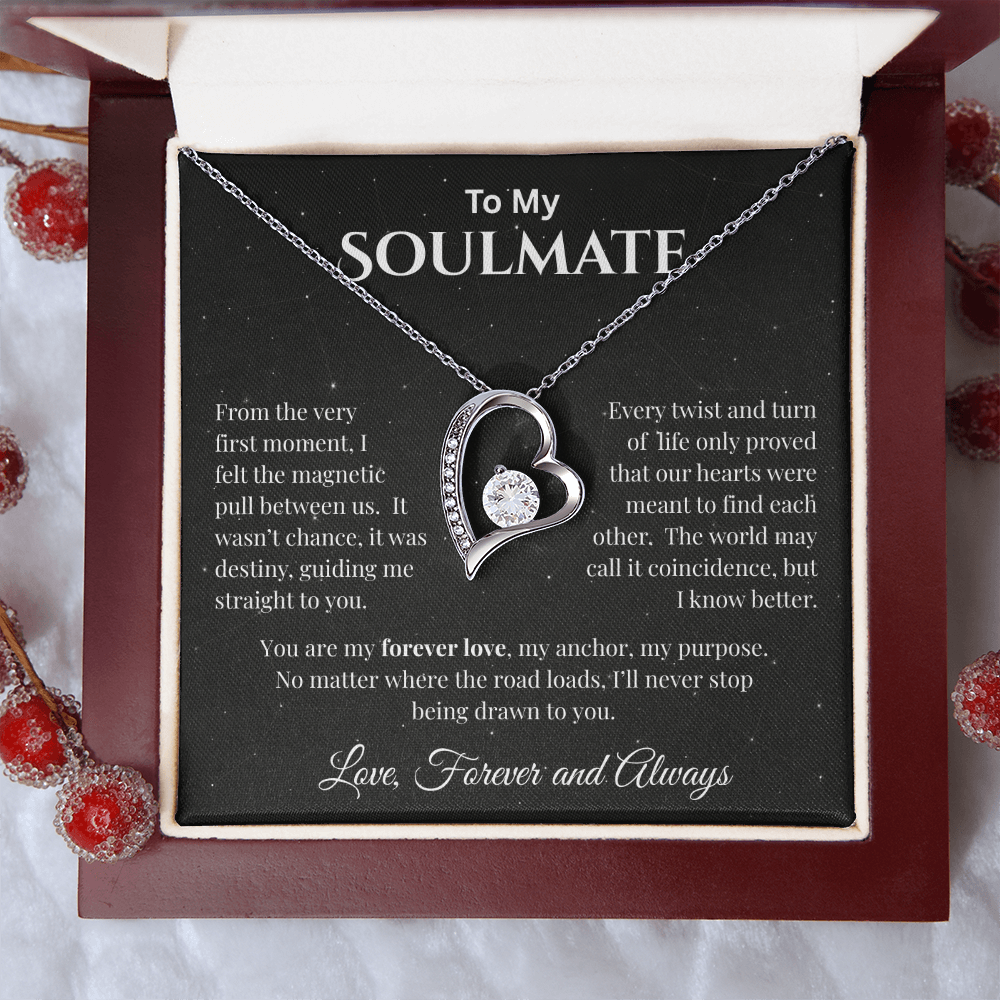 To My Soulmate - The Magnetic Pull  Between Us - Forever Love Necklace