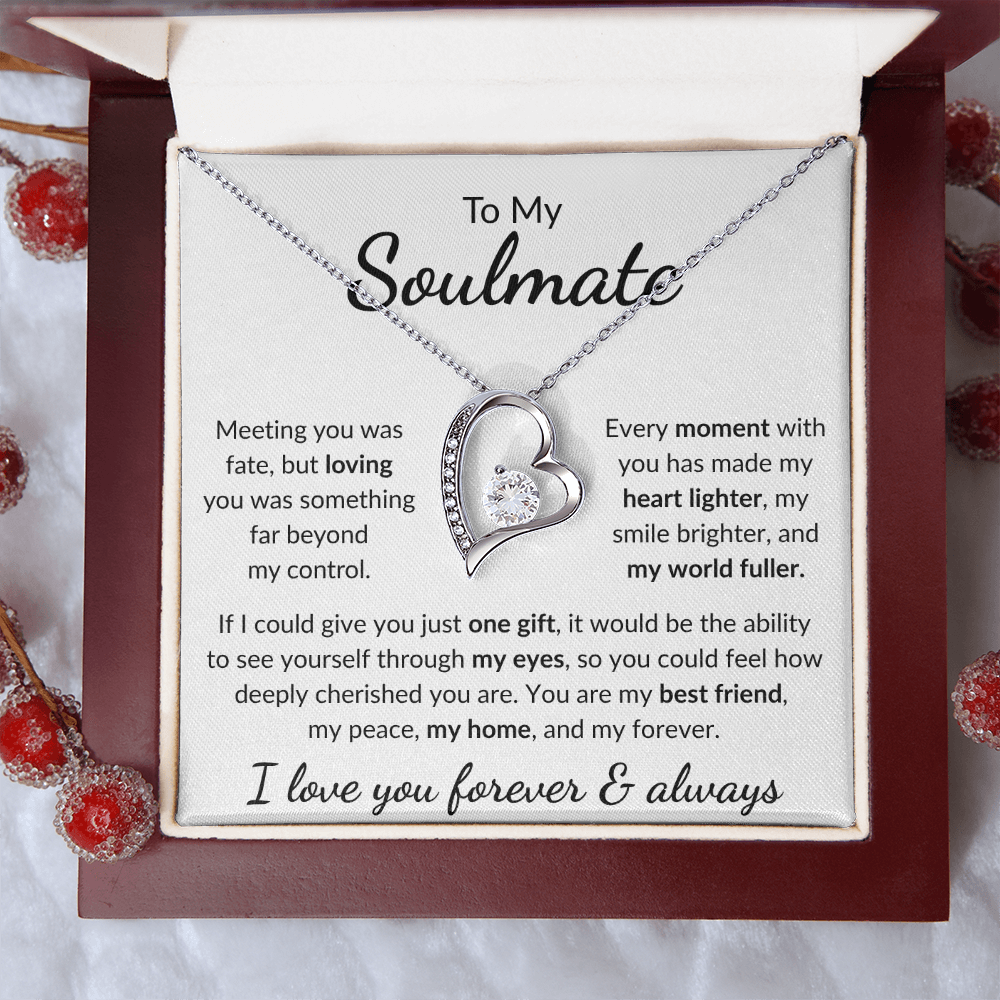 To My Soulmate - Forever Love Necklace - Symbol of Destiny and Devotion