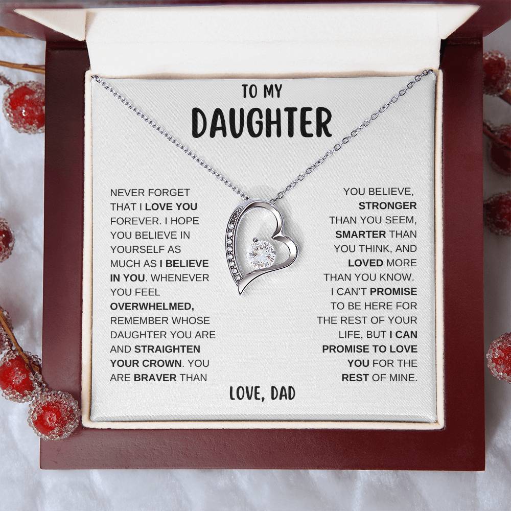 To My Daughter - I Believe In You | Forever Love Necklace