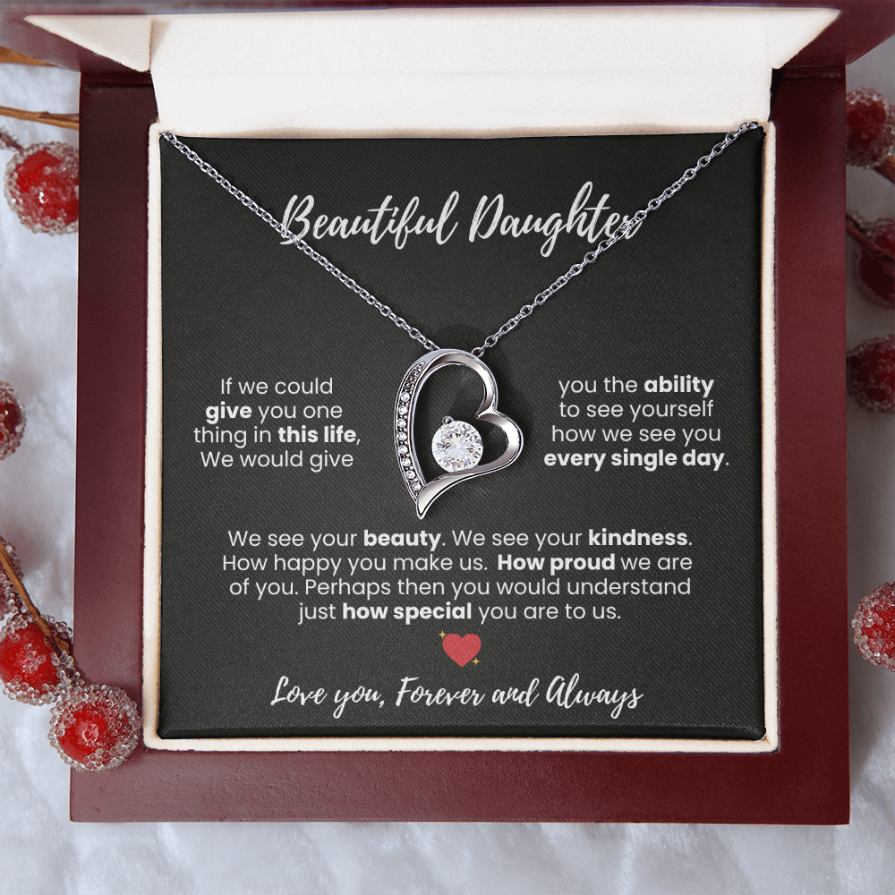 Beautiful Daughter Forever Love Necklace - Symbol of Love and Protection