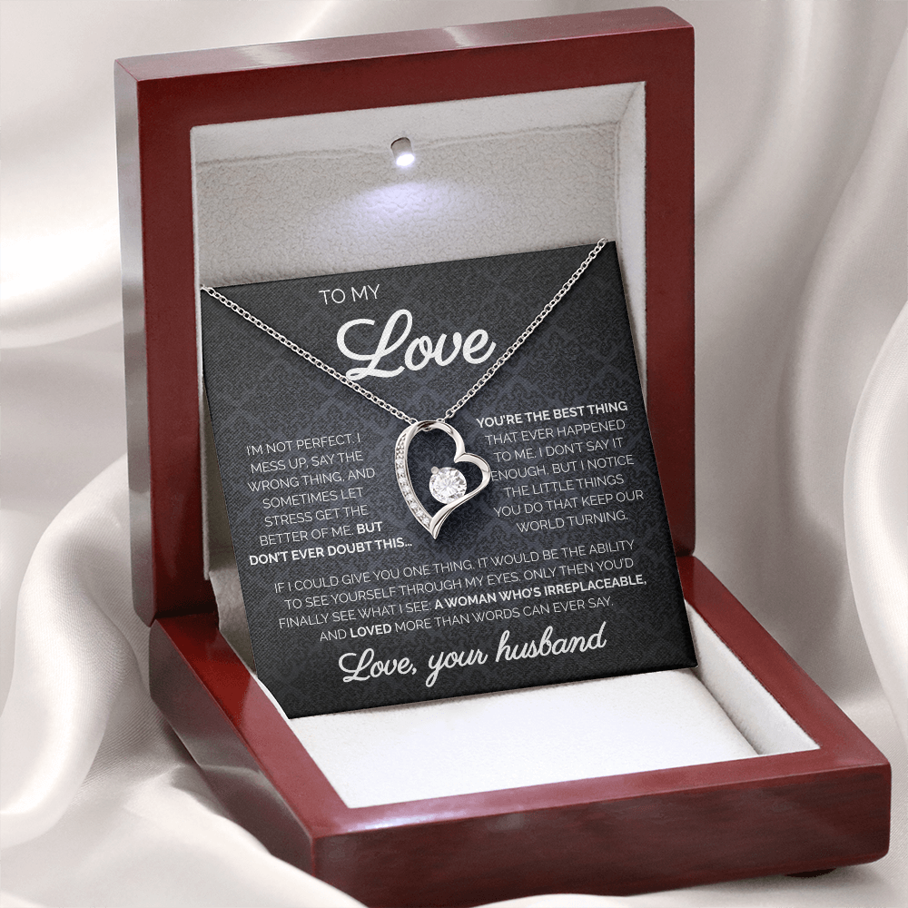 To My Love | You're The Best Thing | Forever Love Necklace