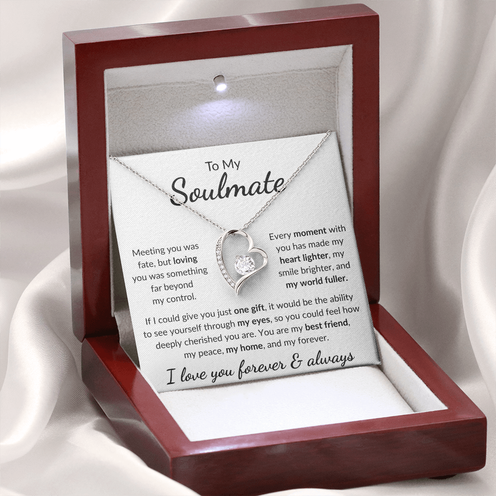 To My Soulmate - Forever Love Necklace - Symbol of Destiny and Devotion