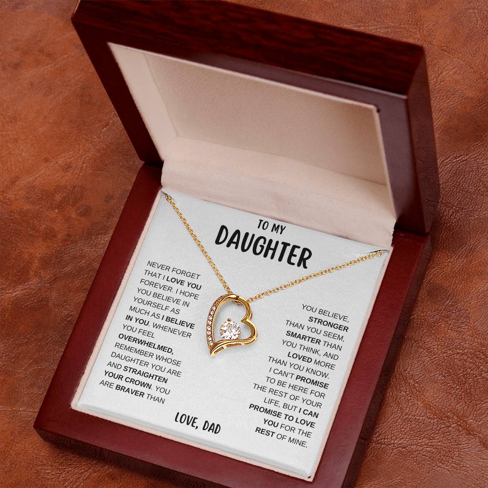 To My Daughter - I Believe In You | Forever Love Necklace