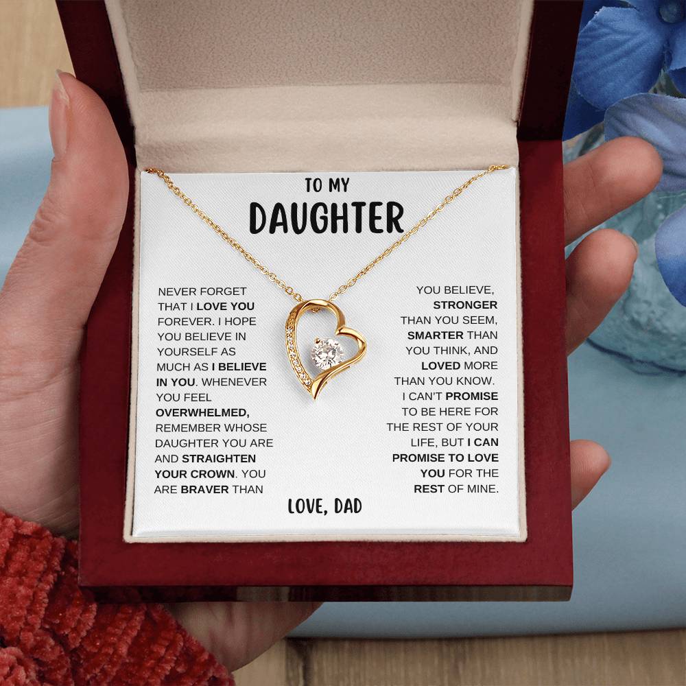 To My Daughter - I Believe In You | Forever Love Necklace