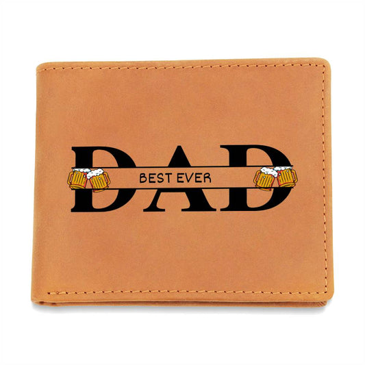 Leather Wallet - Dad Best Ever